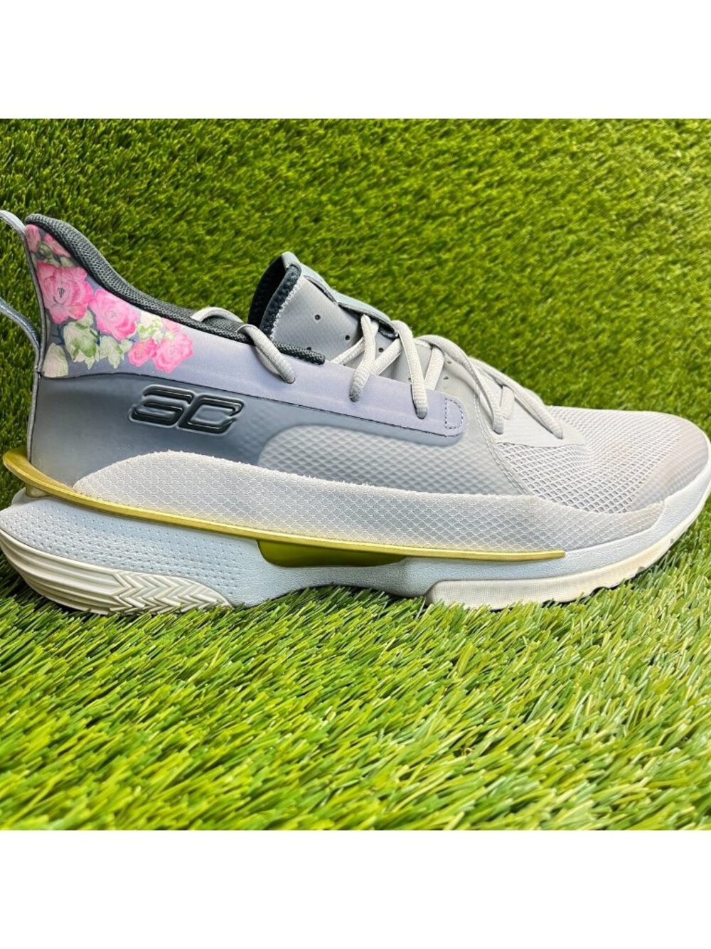 Under Armour Curry 7 Chinese New Year Mens Size 14 Gray Athletic Shoes Sneakers